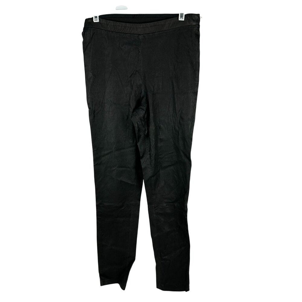Saks Fifth Avenue Womens Lamb Leather Pants Size M